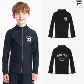 [정상가 79,000원]●휠라키즈  Blokcore 73 집업 래시가드 할인 63,200원 (FK2RTH2A02X_BLK)