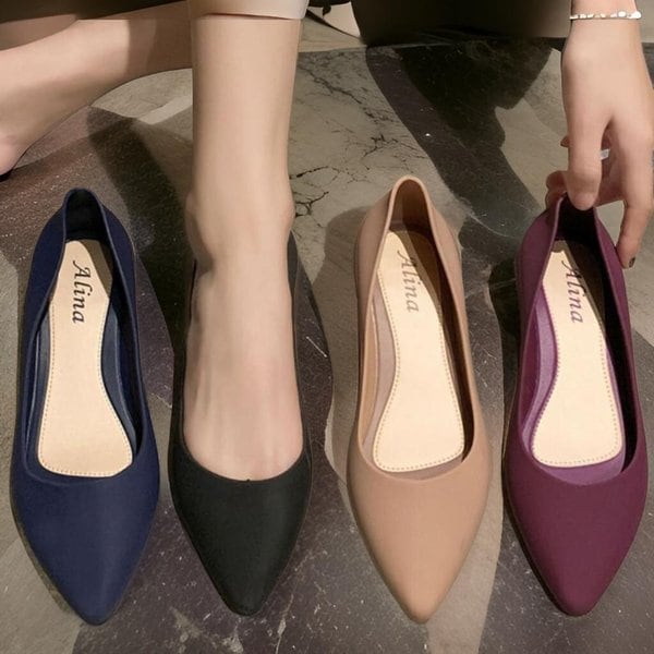 [옷자락] 여자 출근룩 대비 장마 데일리 방수 젤리슈즈