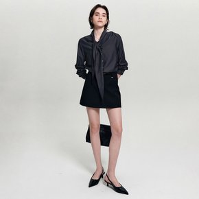 [10/23 발송] 제인 타이 블라우스_그레이 / JANE TIE BLOUSE_GREY
