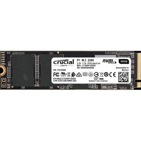 크루셜 (Crucial) P1 시리즈 500GB 3D NAND NVMe PCIe M.2 SSD CT500P1SSD8