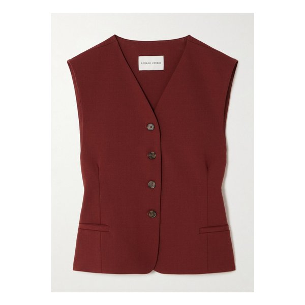 루루 드 시종 테오라 스트레치 울 베스트 버건디 1647597339497376