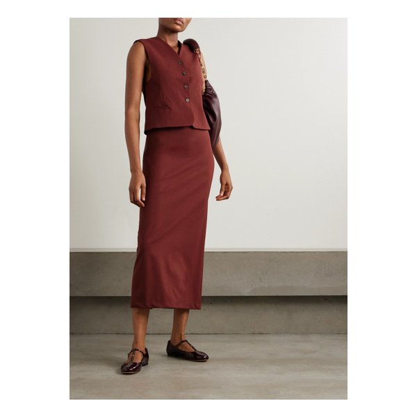 루루 드 시종 테오라 스트레치 울 베스트 버건디 1647597339497376