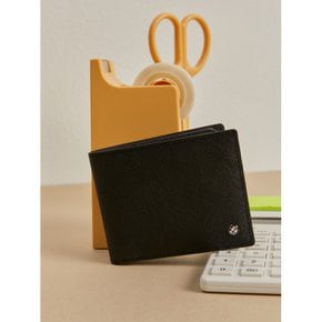 [24SS] [스테디셀러]블랙 단색 소가죽 반지갑 WBWA4E511BK