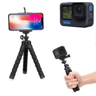 오너클랜 GOPRO10 호환 관절 문어 삼각대 셀카봉 촬영 고프로10