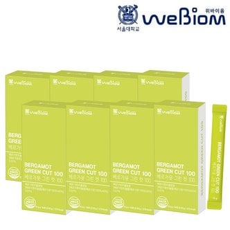 위바이옴 베르가못 탱글스틱 베르가못 그린컷 100 BPF 폴리페놀 8박스 112포