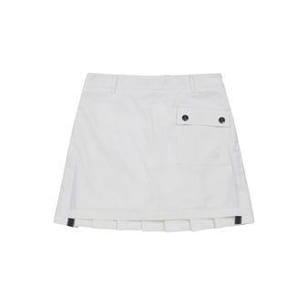 MARTINE GOLF [정상가 278000원]여성 시그니처 플리츠 스커트 화이트 (Q0BQ30231)