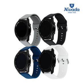 [NIVADA] 니바다 퀵릴리즈 갤럭시워치 스트랩 4종 실리콘밴드 6002 22mm(외경 45/46mm 호환가능) 갤럭시워치3 기어S3 프론티어 클래식