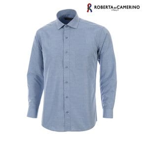 CP 카치온 일반핏 블루 긴소매 셔츠 RM3-406-2