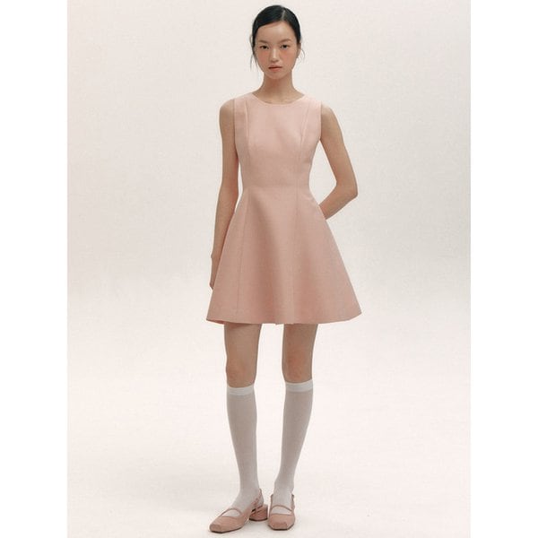 [단독] Bud Sleeveless Dress - Mini(WoolSilk)(2color)