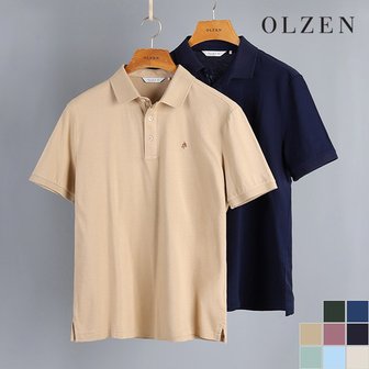 올젠 [패플가][올젠] 솔리드 리플 반팔 티셔츠 (ZOC2TT1301)