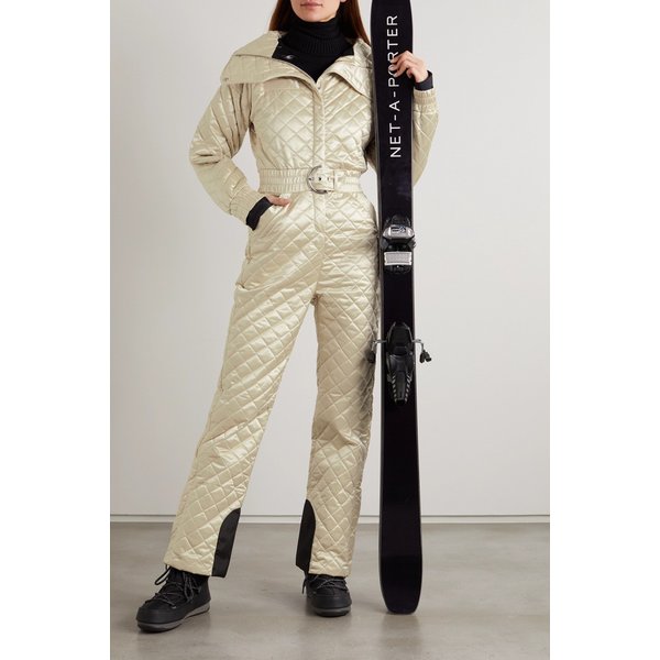 코도바 The Courmayeur Belted Quilted Ski Suit 에크루 24772899113543209