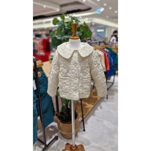 [파주점] 리틀그라운드(CR)테일스쿱- 경량퀼팅플라워점퍼 7511411001