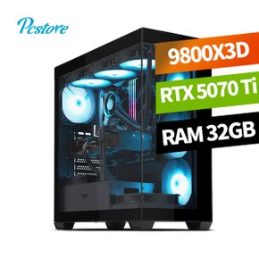 피씨스토어 AMD 베스트 게이밍PC 라이젠5 9800X3D RTX5070 Ti (32GB, M.2 500GB)