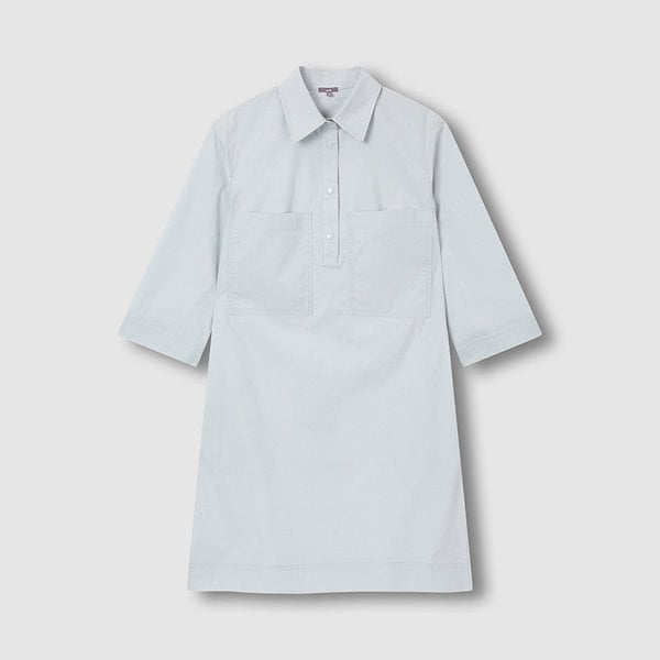 여 코튼 반팔 셔츠 원피스 J1362010630BA