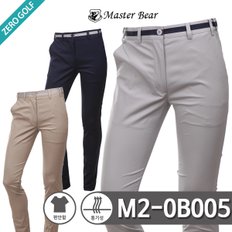 [MASTER BEAR]마스터베어 허리 배색 슬림핏 숨김밴딩 면 팬츠 Model No_M2-0B005