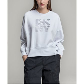 DKNY 로고 플리스 스웨트셔츠 (DW2E7TTS118U)