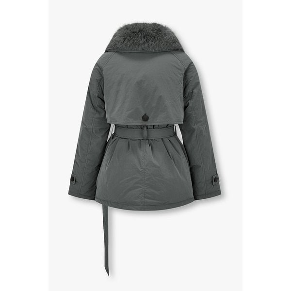 [리오더] 디태처블 퍼 카라 벨티드 다운 자켓 7125417701270