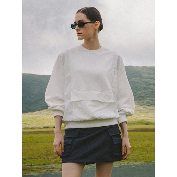Stretch pocket skirt (Navy)
