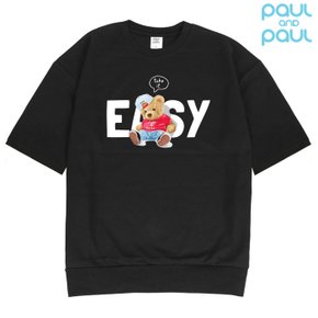 EASYBEAR 오버핏 반팔 맨투맨 5컬러 남여공용