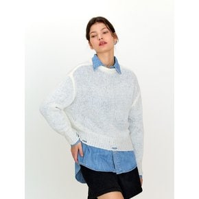 AR_Light weight damage knit top_3color