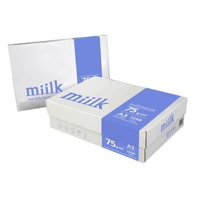 밀크 A3 복사용지 A3용지 75g 1250매 1BOX