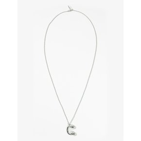 SIGNATURE LONG NECKLACE_SILVER 시그니처 롱 목걸이 실버