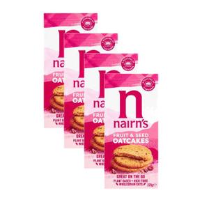 [해외직구] Nairn`s 네이른스 후루츠 앤 씨드 오트케이크 225g 4팩