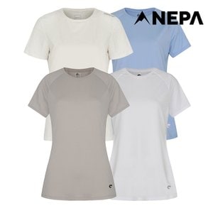 네파 [공식]네파 여성 액티브 롱기장 반팔 라운드 티셔츠 7H45328