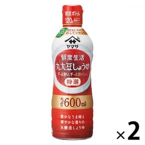 야마사간장 생활 특선 마루 간장 600ml 신선도 병 2개