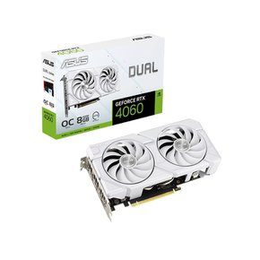 DUAL 지포스 RTX 4060 O8G EVO OC D6 8GB White 인텍앤컴퍼니 [공인인증점]