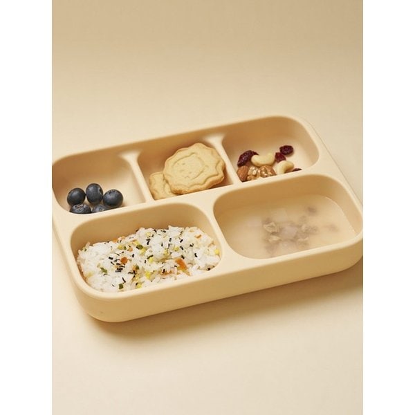 실리콘 흡착5구 식판