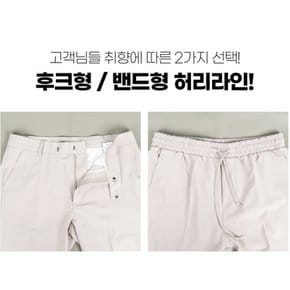 남성 사계절 와이드 후크 밴딩 슬랙스 정자바지 AJ19TO2999