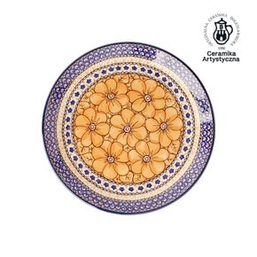 폴란드그릇 아티스티나 25cm 옐로우포피 유니캇 접시 1개 H1165N