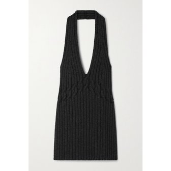 프로엔자 스쿨러 프로엔자슐러 오픈백 케이블 니트 울 블렌드 홀터넥 탑 17266703523662083