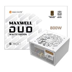 맥스엘리트 MAXWELL DUO 800W 80PLUS 브론즈 PCIE5 플랫 파워 화이트