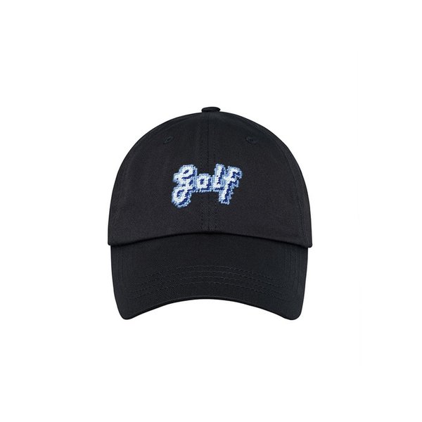 Golf  NEEDLEPOINT HAT - BLACK