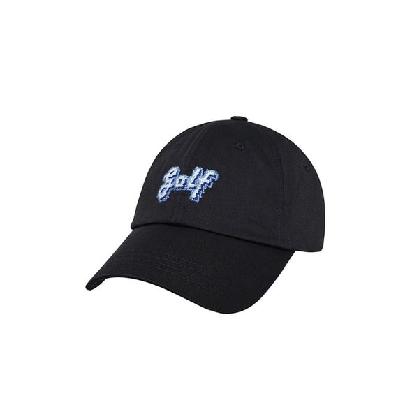 Golf  NEEDLEPOINT HAT - BLACK
