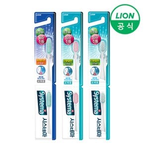 시스테마 음파진동 콤팩트 칫솔 리필 2입 x 3개(색상랜덤)