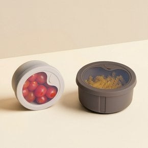 꾸노 올데이 실리콘 보관용기 600ml(코코아 그레이)