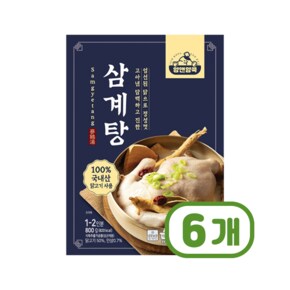 얌앤얌쿡 삼계탕 즉석간편식 800g x 6개