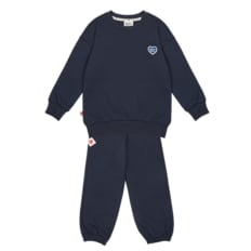 BK4HST01NV [SET] Navy BB Heart Basic Jogger