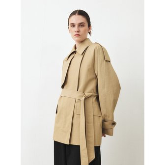 모한 TFF CLASSIC HALF TRENCH COAT_2COLORS