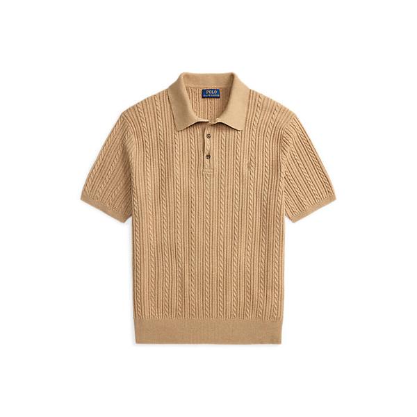 남성 케이블 니트 코튼 폴로 칼라 스웨터(MNPOSWE1N820115200)