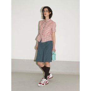 WESTERN STRIPE SHIRT / pink