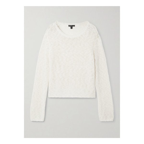 코튼 리넨 혼방 스웨터 화이트 1647597359784085