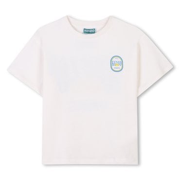 겐조키즈 FRUITS STICKERS 로고 반팔 티셔츠(Z255AFT313_화이트)
