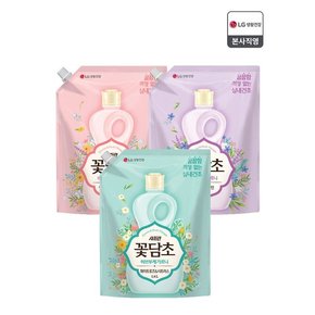 샤프란 꽃담초 섬유유연제 리필 1.6L (3종 택1) x 3개