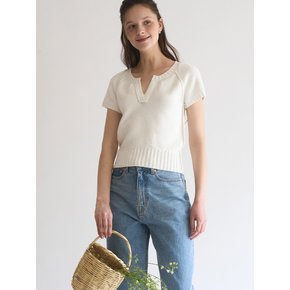 [재입고완료] Marie Cotton Basket Knit (Milk)