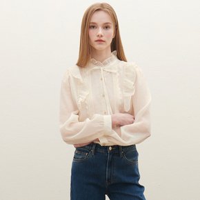 러플 레이스 블라우스 O251T261
