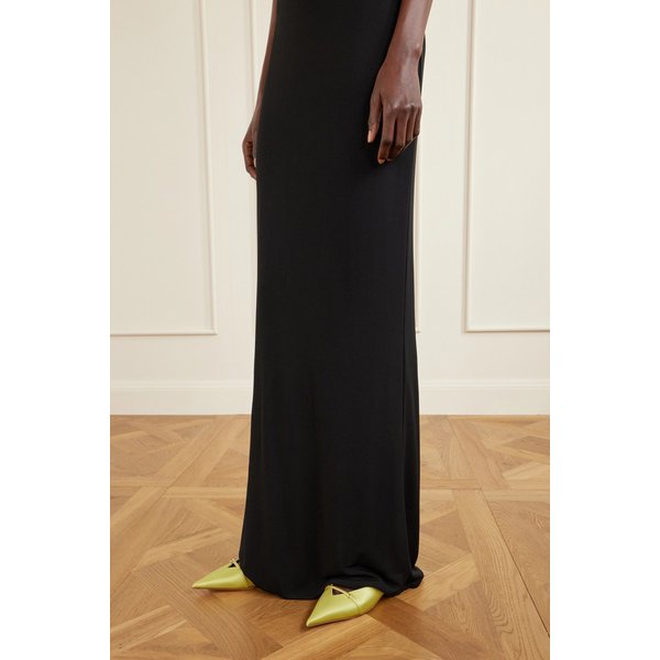 로고 장식 새틴 뮬 46376663162988702